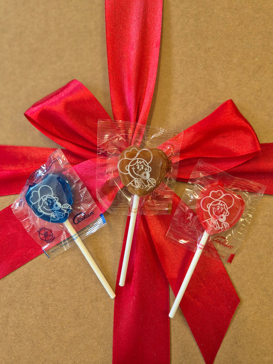 Mini sucette cœur 3 saveurs (x1)