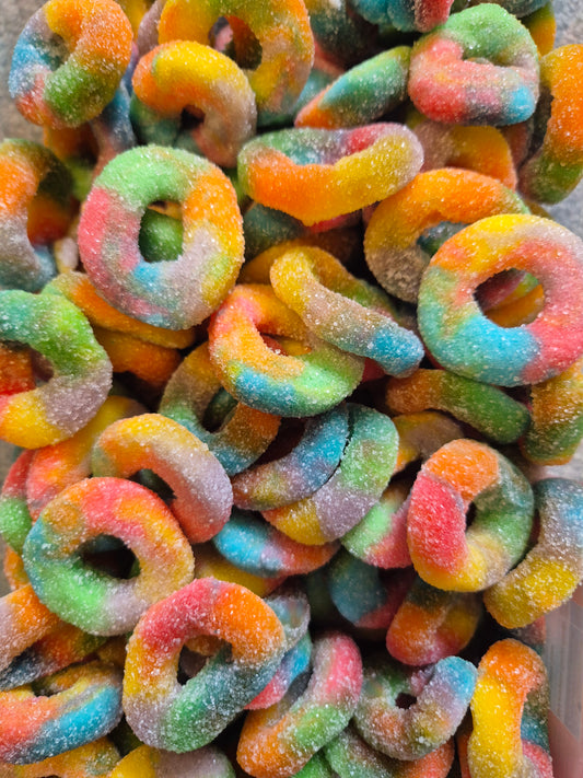 Anneaux multicolore sucrés (100gr)