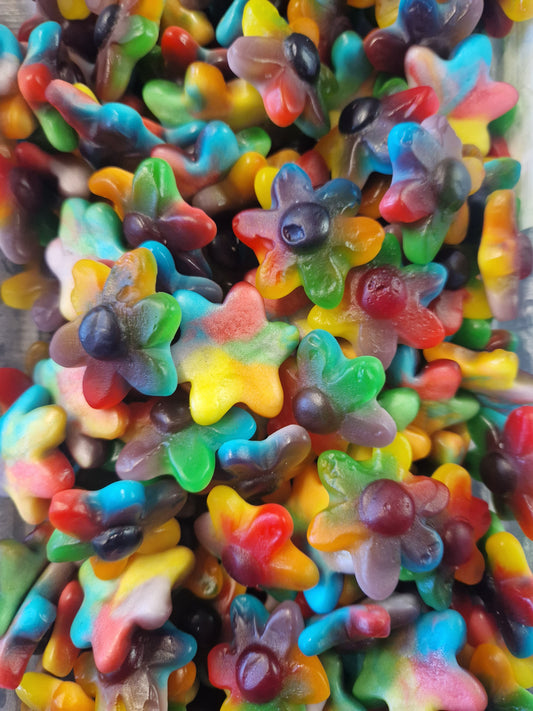 Fleurs multicolore lisse (100gr)