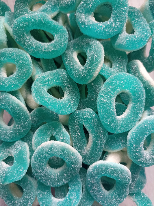 Anneaux sucrés framboise (100gr)