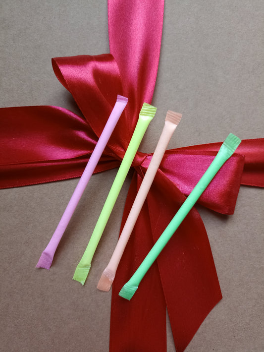 Paille poudre acidulée 13 cm(x4)